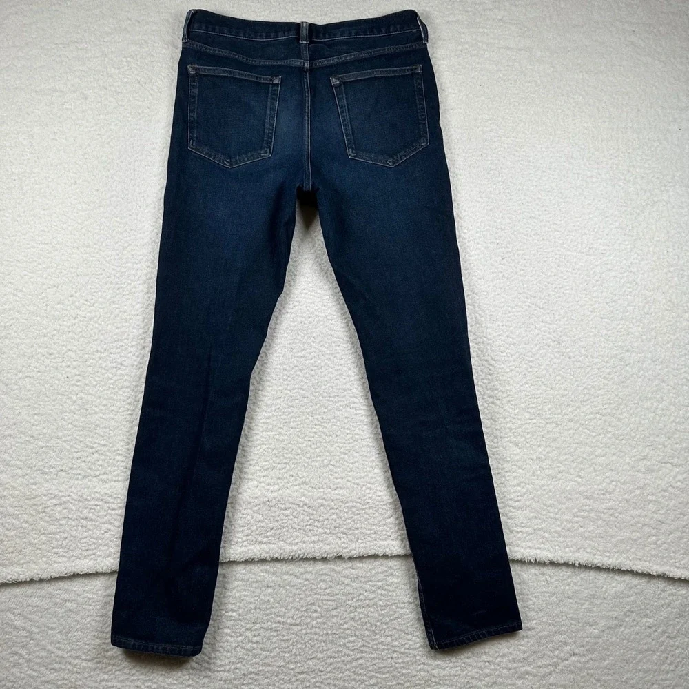 Everlane Uniform Slim Organic Cotton Jean Mens 4-Way Stretch 32x34 Dark Indigo